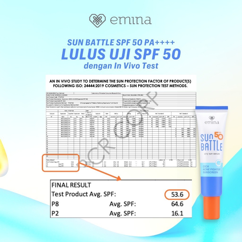 emina sun battle airy sun serum spf 50 pa++++ cica acne fighter sunscreen 20ml/tabir surya emina sun battle airy sun serum spf 50 pa++++ cica acne fighter sunscreen 20ml/tabir surya