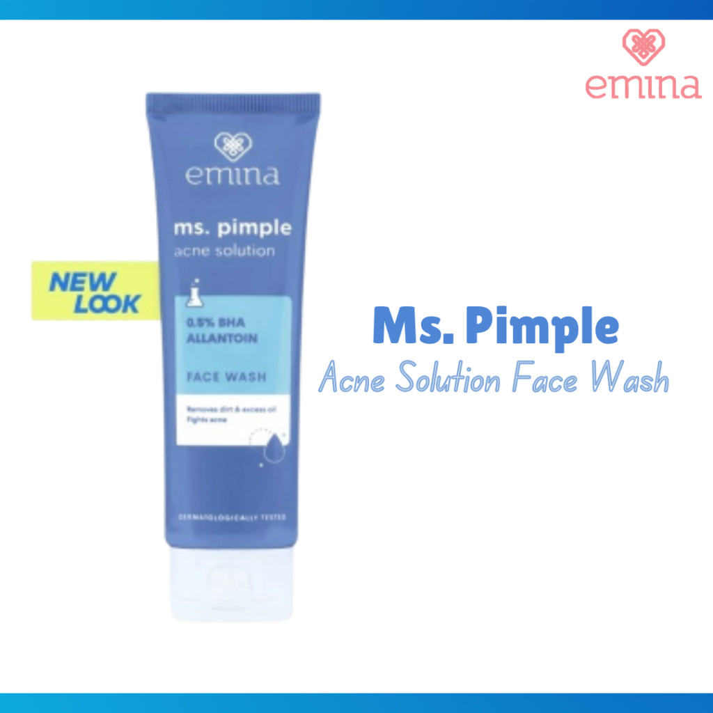 emina ms pimple acne solution face wash 50ml/pembersih wajah emina ms pimple acne solution face wash 50ml/pembersih wajah