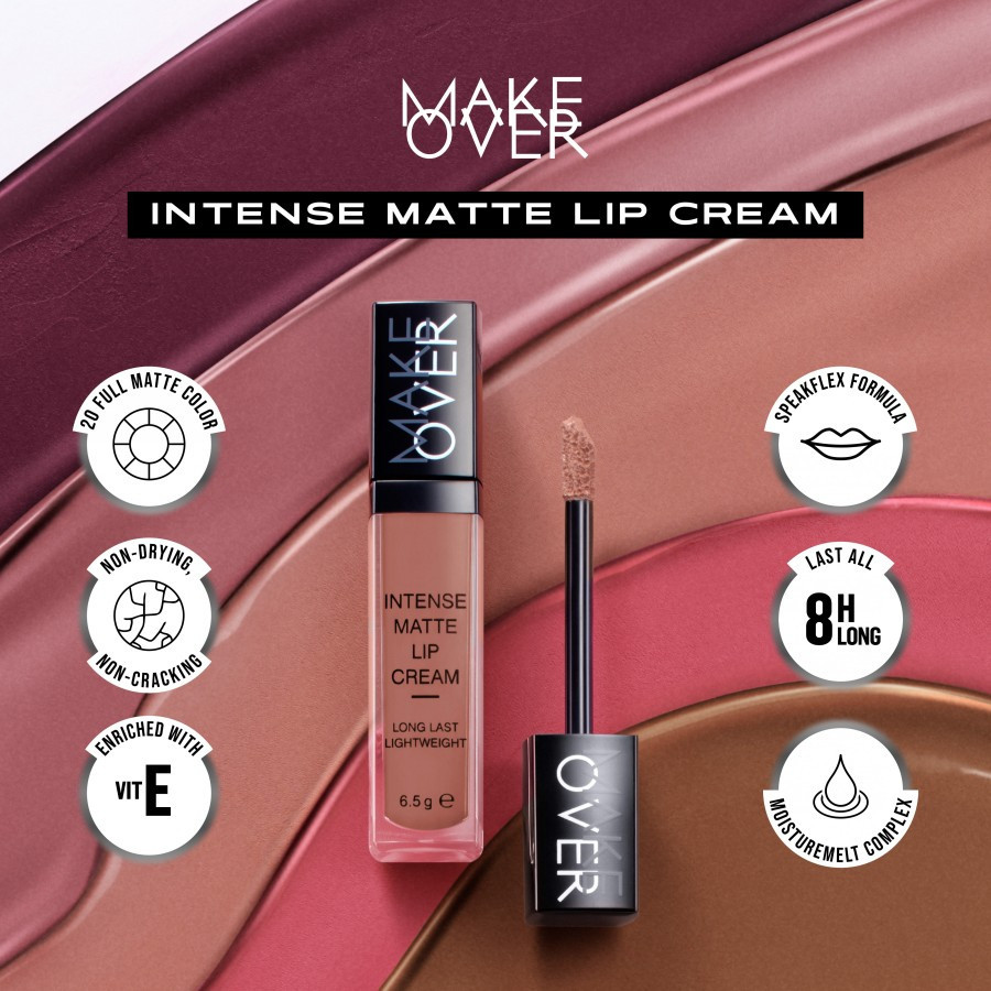 make over intense matte lip cream last 8 hours long 6.5g make over intense matte lip cream last 8 hours long 6.5g