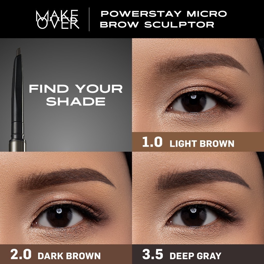 make over powerstay micro brow sculptor/pensil alis make over powerstay micro brow sculptor/pensil alis