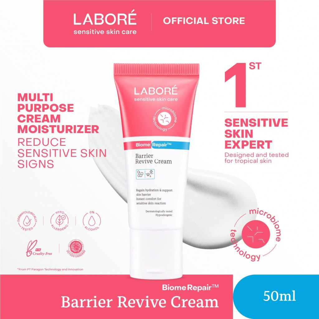 labore sensitive skincare biome repair barrier revive cream 50ml krim pelembab kulit sensitif labore sensitive skincare biome repair barrier revive cream 50ml krim pelembab kulit sensitif