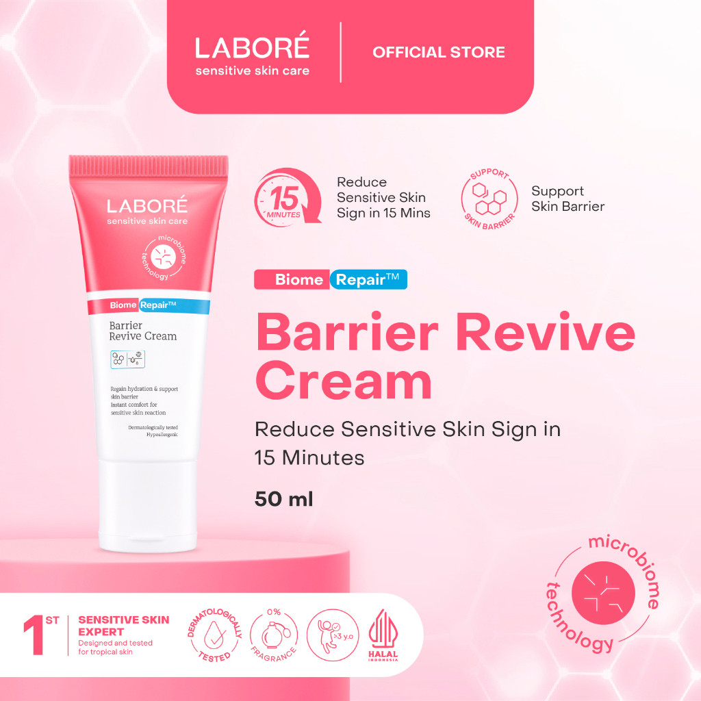 labore sensitive skincare biome repair barrier revive cream 50ml krim pelembab kulit sensitif labore sensitive skincare biome repair barrier revive cream 50ml krim pelembab kulit sensitif