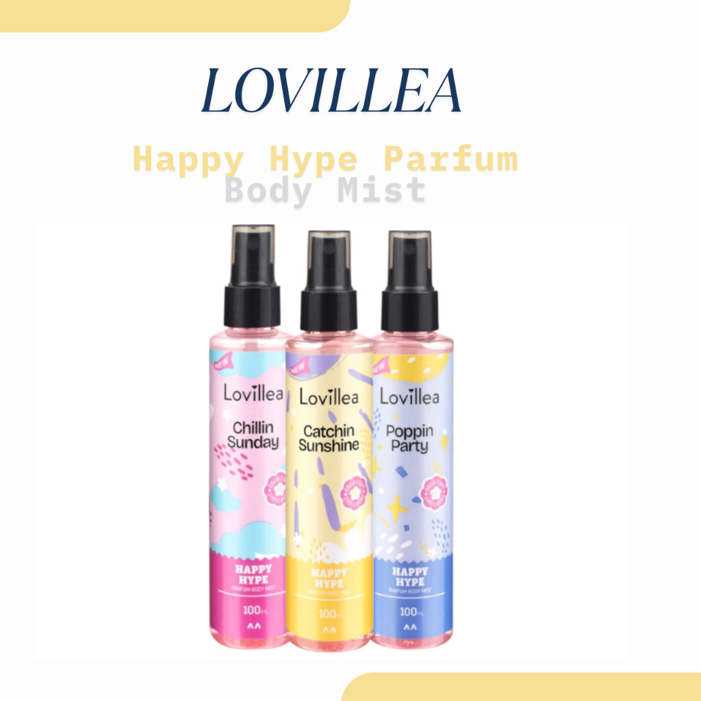 lovillea happy hype parfum body mist 100ml lovillea happy hype parfum body mist 100ml