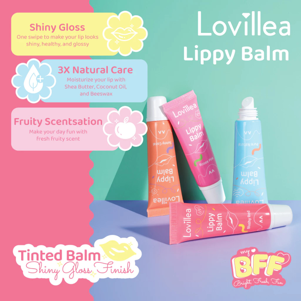 lovillea lippy balm 10gr/pelembab bibir lovillea lippy balm 10gr/pelembab bibir