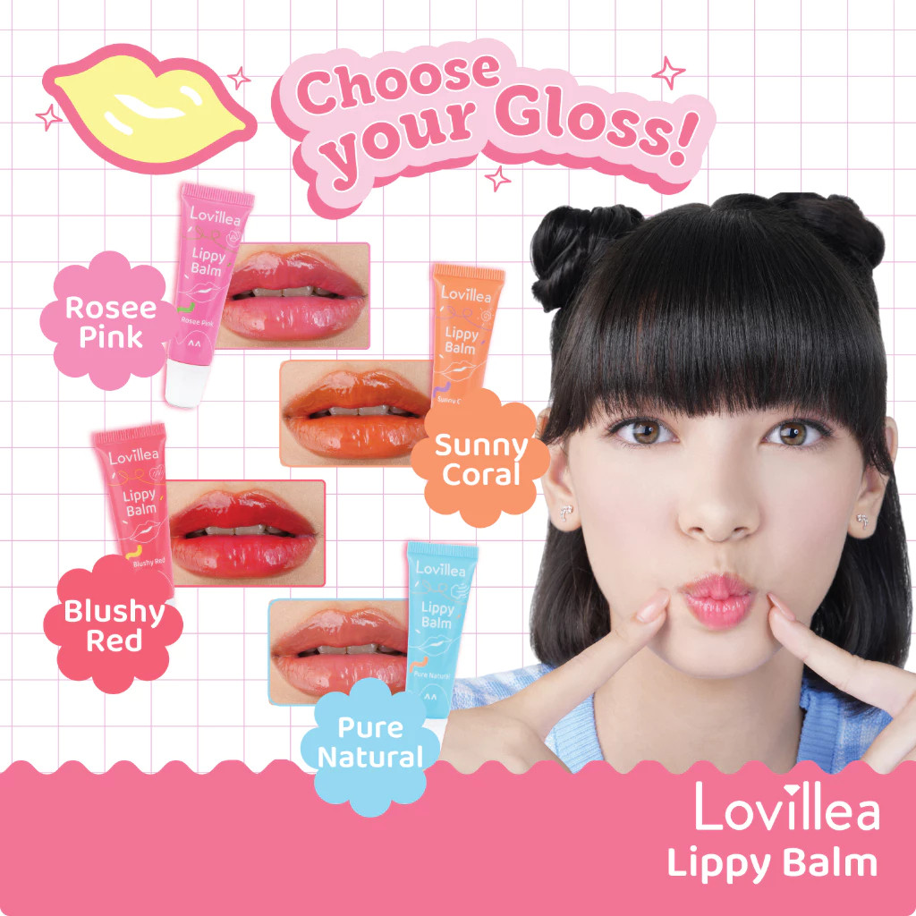 lovillea lippy balm 10gr/pelembab bibir lovillea lippy balm 10gr/pelembab bibir